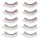 thumbnail image 2 of GOOHOCHY 5 pares pestañas falsas realesistas pestañas de ojo natural 3D Cedillas postizas, 2 of 7