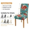 thumbnail image 3 of Chair Covers for Dining Room Chairs Stretch Printed Dining Chair Cover Set Of 4,Washable Elastic Pioneer Colorful Floral Kitchen Chair Slipcovers, Removable Seat Protector for Home or Party, 3 of 8