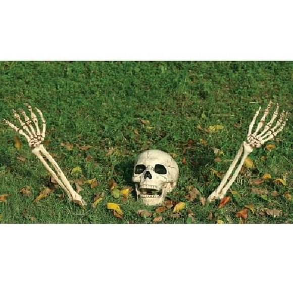 Buried No More Skeleton Lawn Ornament Kit Halloween Prop Life Size Haunted House