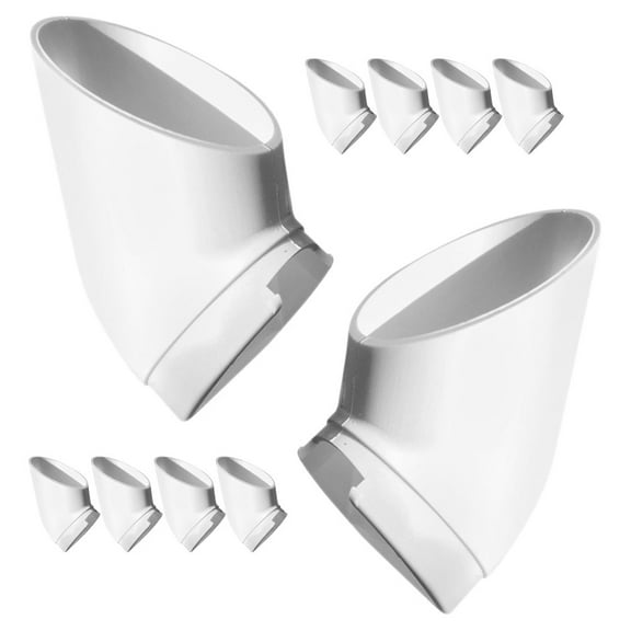 LEORX 10Pcs White Plastic Hydroponic Plant Cups Vertical Tower for Efficient Growth