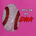 thumbnail image 3 of Wild Bobby, Baseball Fingerprint It's In My DNA, Sports, Men Graphic Tee, Fuschia, Small, 3 of 5