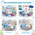 thumbnail image 3 of Gimnasio para bebés y tapete de juego Jyusmile 8 en 1, tema oceánico, 110 x 99 cm, 3 of 7