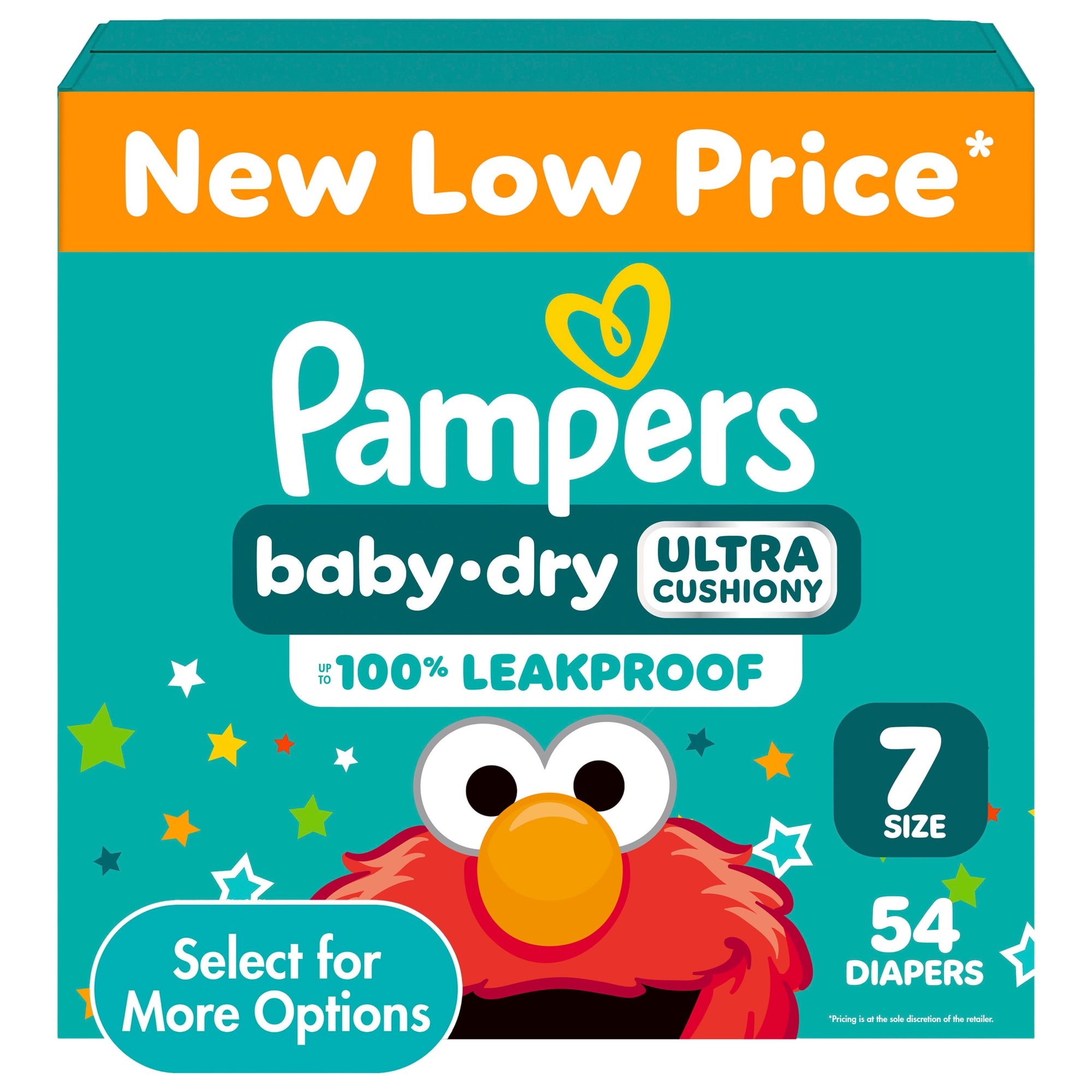Pampers Baby Dry Baby Diapers Size 7, 54 Count (Select for More Options)