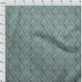 thumbnail image 4 of oneOoneViscoseChiffonMediumBlueFabricTribalSewingMaterialPrintFabricByTheYard42InchWide, 4 of 4