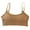 Brown, variant on Girls Sports Bra Kids Girls Solid Wire Free Adjustable Straps Bralettes Breathable Soft Stretchy Training Bras Girls Bras Black 10 Years-16 Years