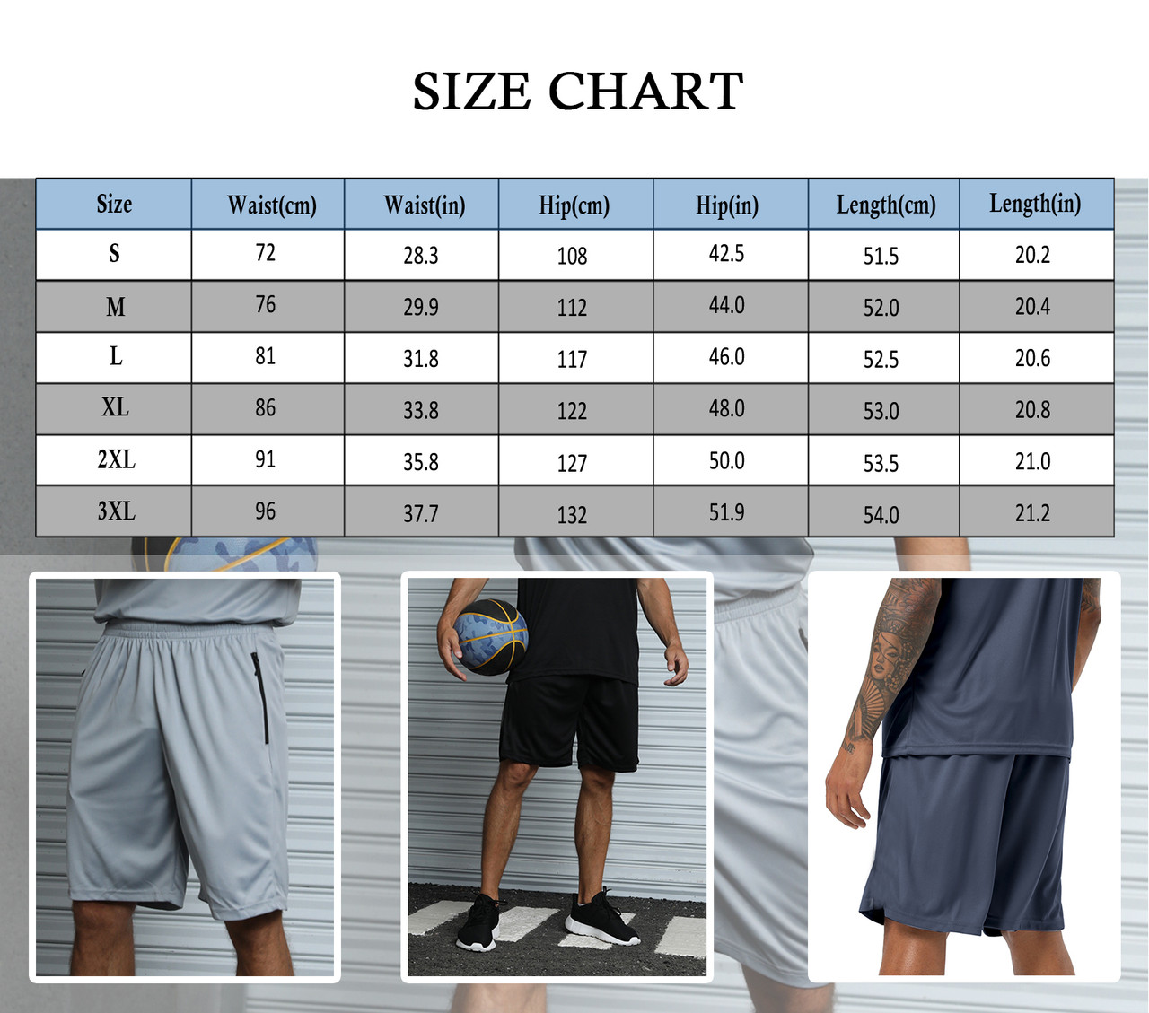 BUYJYA Men's 5-Pack Athletic Mesh Shorts photo 4