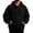 Black, variant on Kamentoy Lightweight Hoodies For Men Vintage Drawstring Collar Pullover Kangaroo Pocket | Plain Vintage Fashion Hooded Sweatshirt for Fall Winter School Sports