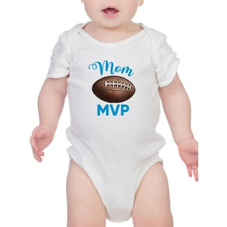 

Mom Mvp With Football Bodysuit Infant -Smartprints Designs Unisex Regular Fit