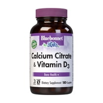 Bluebonnet Calcium Citrate 1000mg   Vitamin D3 Bone, Strength & Immune Support*, 180 Caps