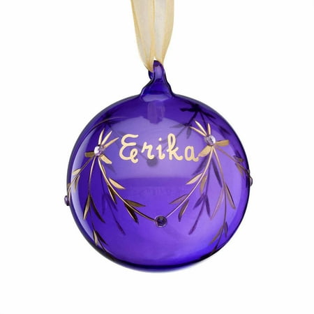 personalized glass birthstone christmas ornament june personalized glass birthstone christmas ornament june