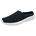 thumbnail image 6 of Dakaela Mens Backless Slip on Sneakers Breathable Knit Mesh Open Back Tennis Shoes for Men Lightweight Sports Mules for Outdoor Walking,Blue 9, 6 of 7