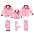 thumbnail image 6 of Zwiiyzr Family Christmas Pajamas Matching Sets for Dad Men Christmas Fashion Lattice Print Long Sleeved Jumpsuit Family Parent-Child Wear Pink-Dad, 6 of 6