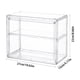 thumbnail image 3 of Organizador cosmético apilable transparente - Caja de plástico gris con apertura grande, almacenamiento de baño montado en la pared de 27x22x13cm con cierre magnético, 3 of 6