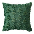 thumbnail image 2 of HOCIRET 2pcs 18x18inch Plush 3D Christmas Tree Throw Pillows - Christmas Decor, Cozy Textured Cushions for Couch/Bed, 2 of 5