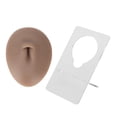 thumbnail image 2 of Reusable Silicone Belly Model,False Belly Design, Acrylic Bracket, Wide Usage Range, Suitable for Novice Puncture Division, Soft Silicone Material, Belly Piercing Display Model for, 2 of 7