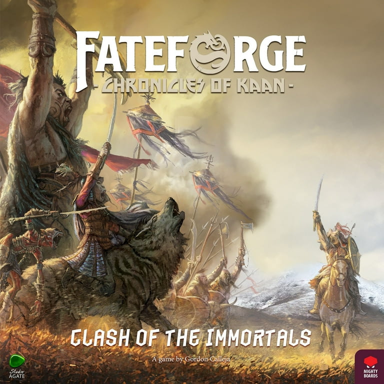 Mighty Boards: Fateforge Chronicles of Kaan: Clash of The Immortals Expansion - Strategy Board Game, App Co-Op Action Adventure, Ages 14+, 1-4 Players Mighty Boards: Fateforge Chronicles of Kaan: Clash of The Immortals Expansion - Strategy Board Game, App Co-Op Action Adventure, Ages 14+, 1-4 Players