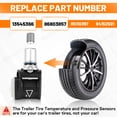 thumbnail image 3 of Trailer TPMS Sensor 13545366 86803857 for GMC Sierra 1500 2019-2025, RV Camper Utility & More Monitor | 433MHz, 4-Pack, 3 of 7