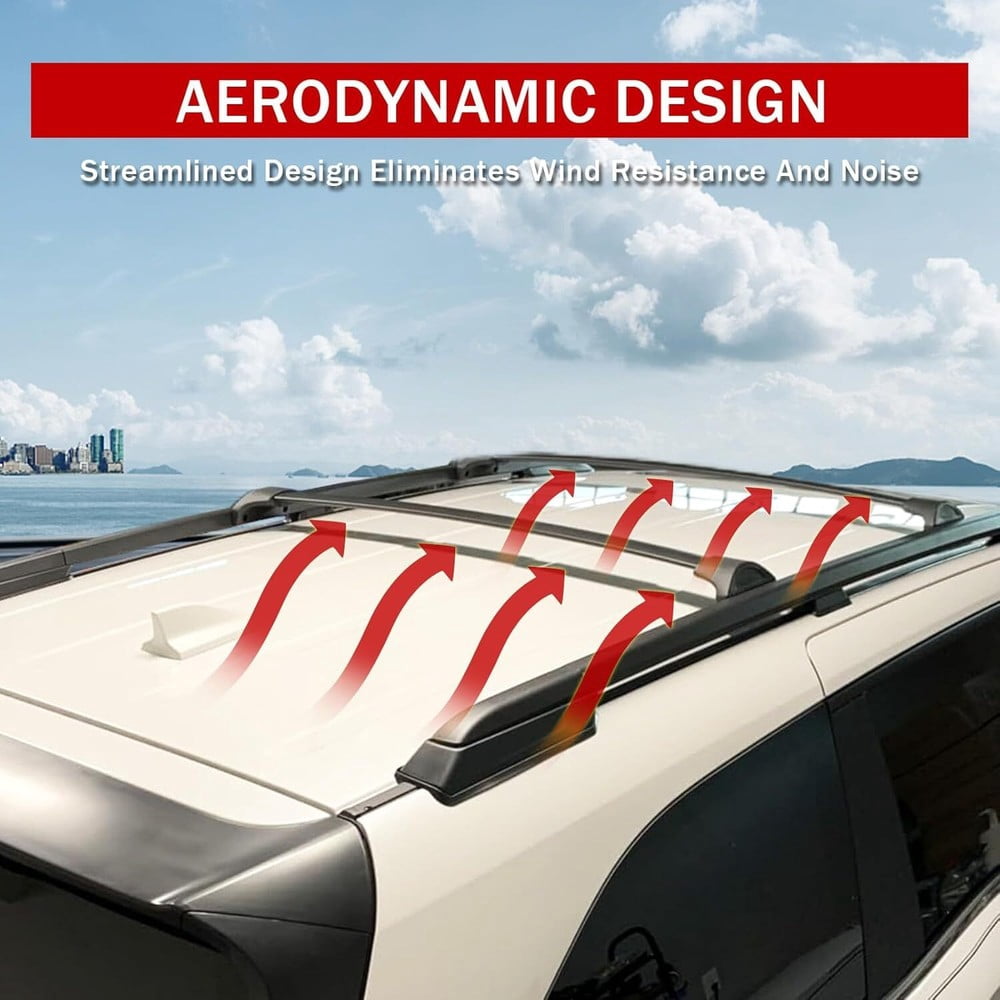 Roof Rack Cross Bars & Side Rail Kit for 2018-2025 Honda Odyssey Aluminum Cargo