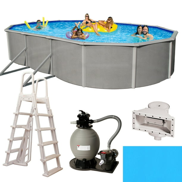 oval 48 inch deep pool