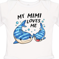 thumbnail image 4 of Inktastic My Mimi Loves Me- whale shark Boys or Girls Long Sleeve Baby Bodysuit, 4 of 5