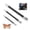 Black, variant on 3 Pcs Flexible Socket Extension Bar Set, 1/4", 3/8", 1/2" Drive Flexible Shaft Extension Rods for Ratchet Wrench, Bendable Socket Extension Adapter for Tight Spaces, Automotive Repair Tool