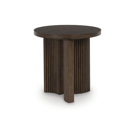 Signature Design by Ashley Korestone Contemporary End Table, Dark Brown