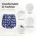 thumbnail image 6 of Lsque star Skull flower crystal Printed Women's Running Shorts with Liner Pockets,Elastic Quick Dry Workout Athletic Gym Yoga Shorts,Womens High Waist Shorts-Large, 6 of 9
