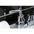 thumbnail image 4 of Kingston Brass KB251RXLB Restoration 4-Inch Centerset Bathroom Faucet with Brass Pop-Up, Polished Chrome, 4 of 5
