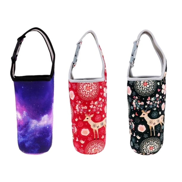Portavasos de neopreno Sharpla Portavasos protector para bebidas VioletaRojo multicolor