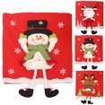 thumbnail image 4 of Christmas Back Chair Cover Removable Washable Dining Room Chair Protector For Christmas Banquet Kitchen Dining Room Decor, 4 of 9