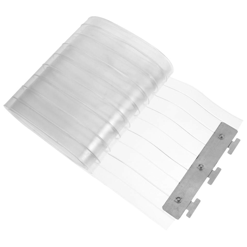 ULTNICE Pvc Curtain Door Strip Transparent 2Pcs 63X7.1X0.04In