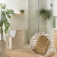 thumbnail image 2 of Casafield Large Laundry Hamper with Lid and Removable Liner Bag - Whitewash White, Woven Water Hyacinth Laundry Basket for Clothes, 2 of 7