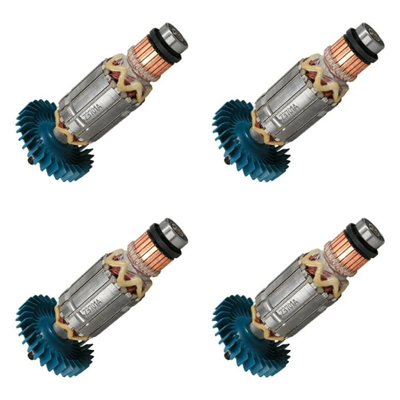 Makita 513701-6 115V Armature Assembly for Angle Grinder GA6010Z GA5010Z (4-Pack)