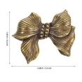 thumbnail image 2 of AURARMLET Aged Finish Bow Cabinet Knobs Decorative Pulling Hardware For Furniture 1Pcs, 2 of 6