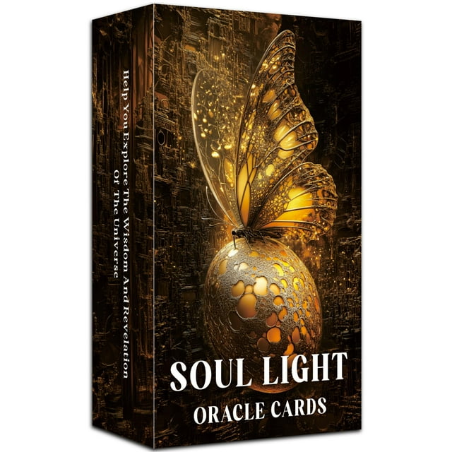 Gzxinke Tarjetas De Oráculo De Luz Del Alma Tarjetas De Oráculo Para Principiantes Guía Cósmica Baraja De Oráculo Tarjetas De Oráculo Espirituales Para Explorar La Sabiduría Cósmica Y Las Perspectivas