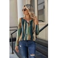 thumbnail image 4 of Zeagoo Women Blouses Casual Long Sleeve Fall Tops Henley V Neck Floral Shirts Dressy Summer Spring Clothes, 4 of 7