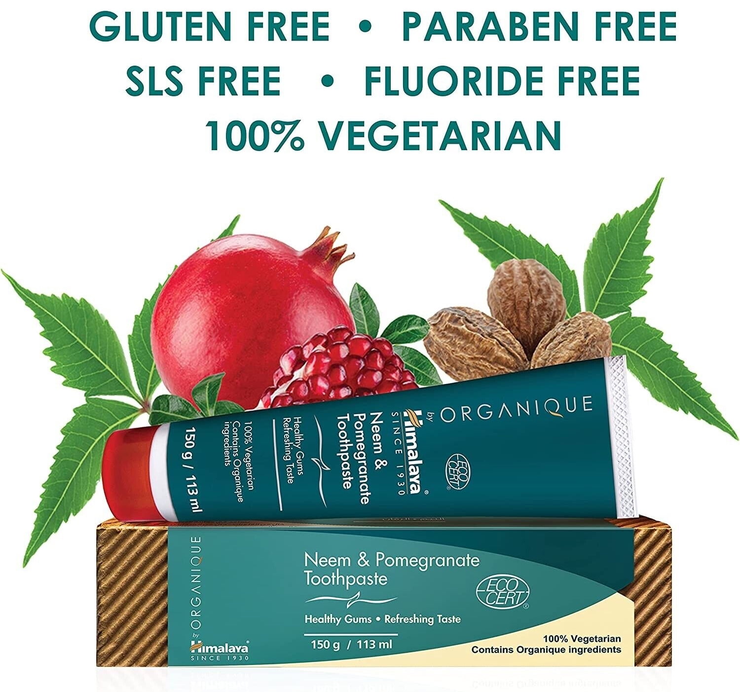 Himalaya Herbals Neem & Pomegranate Toothpaste 150g