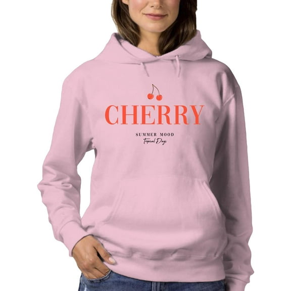 Cherry Summer Mood Hoodie Women -Image by Shutterstock, Female x-Large