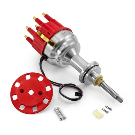 Speedmaster PCE376.1115.01 Compatible with Mopar and Compatible with Chrysler BB 440 8000 Series Pro Billet Distributor [Red]