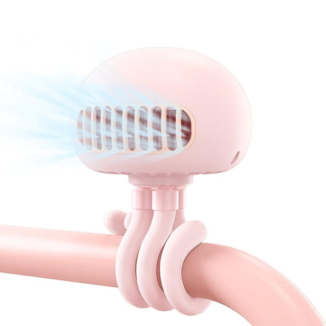 Mini Ventilador Portátil Para Cochecito Con Clip De Trípode Flexible En El Ventilador Del Cochecito, Ventilador Recargable De 3 Velocidades Para Cochecito, Cuna, Bicicleta De Escritorio Eigraketly BA001192-03