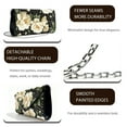 thumbnail image 5 of TSOVTHRID Peony Flower Polka Dot Print Clutch Purses for Women Formal Clutch Handbags with Chain Strap Elegant Evening Bag for Wedding Party Cocktail Prom, Black, 5 of 7