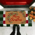 thumbnail image 5 of Holly Rug Merry Christmas Doormat Outdoor Entrance Christmas Rug for Outdoor Welcome Mats for Front Door, Brown Indoor Christmas Mat Non Slip Doormat Indoor or Outdoor for Home Decor, 30 X 17 Inch, 5 of 6