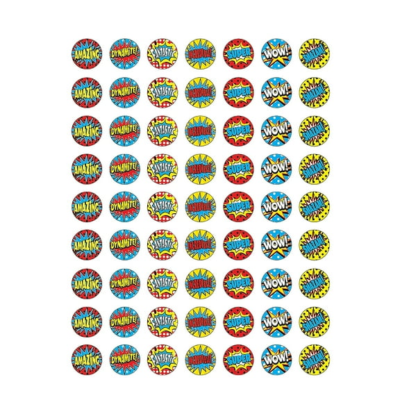 Superhero Mini Stickers [TCR5642]