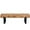 Natural Wood Wash, variant on GZXS 59-Inch Long Wooden Bench with Metal Base, Modern Farmhouse Entryway Shoe Bench, 250lbs Weight Capacity, for Home, Bedroom, Living Room (Dark Walnut)