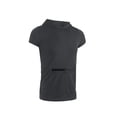 thumbnail image 1 of ZAXARRA Men Summer Sports Vest Solid Color Hooded Short Sleeves T-Shirt, 1 of 9