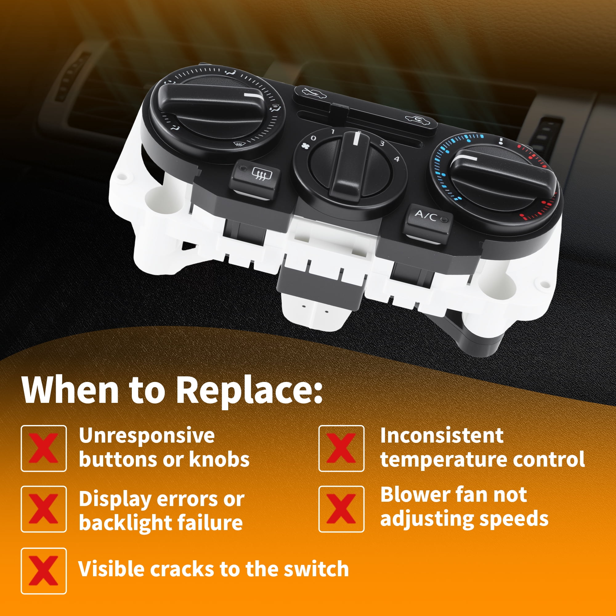 Unique Bargains A/C Climate Control Module for Nissan Versa Tiida HVAC Panel