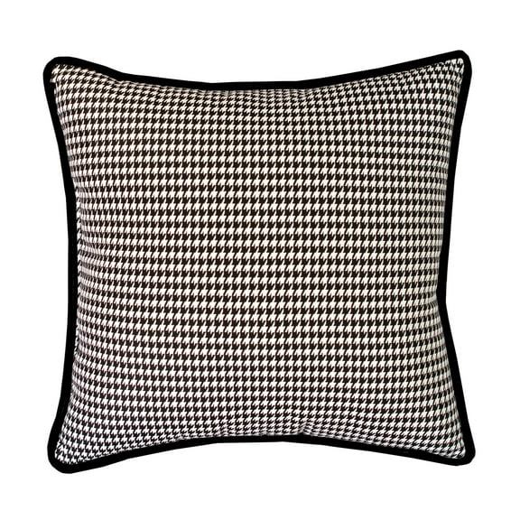 Black and White Table Top - Houndstooth Pillow