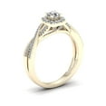 thumbnail image 2 of 1/2Ct TDW Diamond 14k Yellow Gold Halo Engagement Ring, 2 of 4