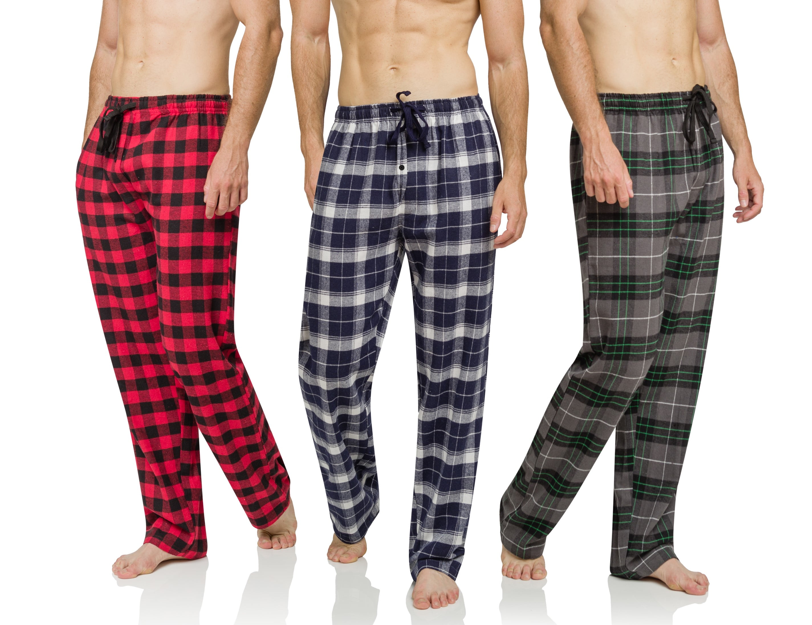 3 Pack Mens Ultra Soft Bottoms, Flannel Pajama (PJs), Lounge, Sleep ...