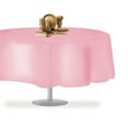 thumbnail image 6 of Pink 6 Pack Premium Disposable Plastic Tablecloth 84" Inch Round Table Cover By Grandipity, 6 of 7